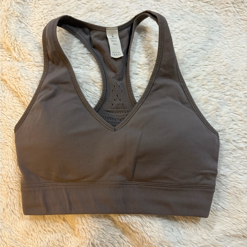 lululemon athletica Grey/purple Sports Bra- 6